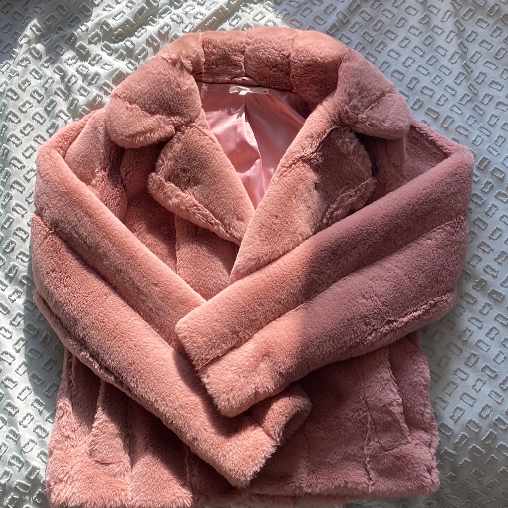 Tularosa Pink Faux Fur Jacket
